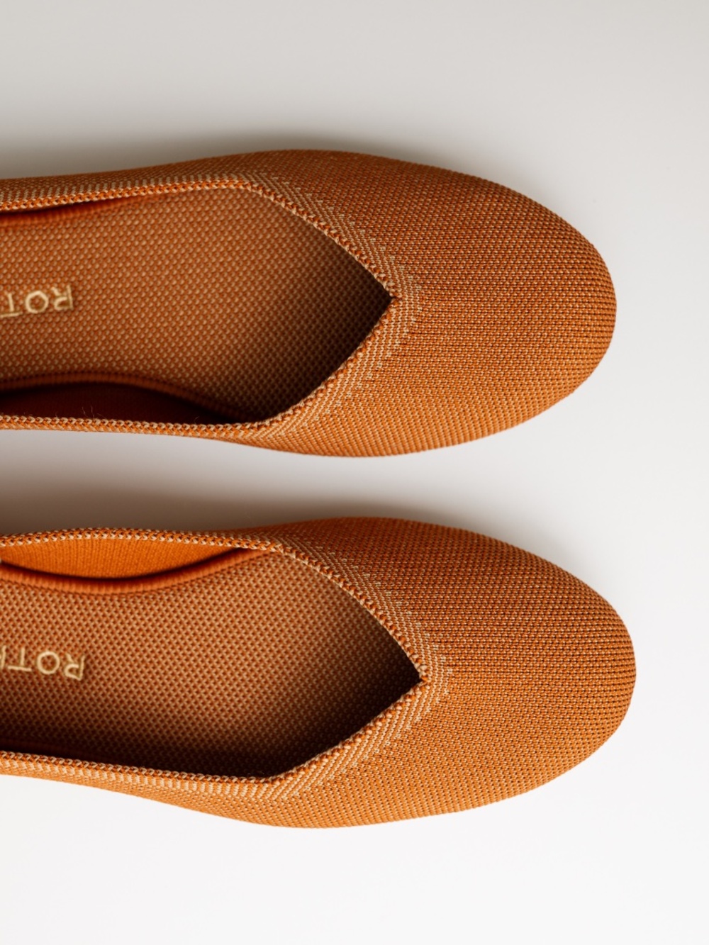 Rothy's Round Toe Flats in a beautiful copper/tan color size 10 1/2 - Picture 4 of 16